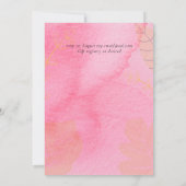 LeahG Budget Bruiloft Roze Perzik Waterverf Abstra (Achterkant)