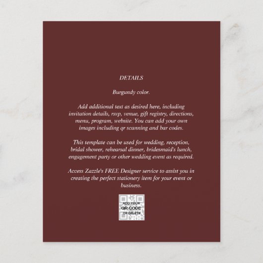 LeahG BUDGET Brunch Bubble Vrijgezellenfeest Weddi Flyer (Achterkant)