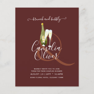LeahG BUDGET Brunch Bubble Vrijgezellenfeest Weddi Flyer