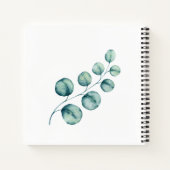 LeahG BUDGET Eucalyptus Greenery Wedding Guestbook Notitieboek (Achterkant)