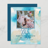 LeahG BUDGET FOTO Bespaar Data Abstracte Waterverf (Voorkant / Achterkant)