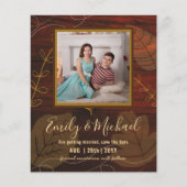 LeahG Budget FOTOBOEK Opslagdatum Rustieke Bladere (Voorkant)