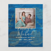 LeahG Budget FOTOBOEK Opslagdatum Turquoise Gouden (Voorkant)