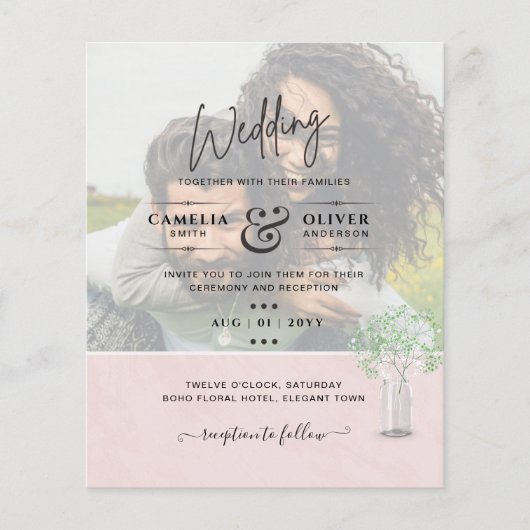 LeahG BUDGET Gypsophila PHOTO OVERLAY Wedding (Voorkant)