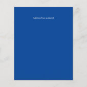 LeahG Budget Huwelijksuitnodiging Oceaanblauw Aqua (Achterkant)