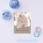 LeahG BUDGET Moss Blush Wedding Save the Date Flyer (Enkel)