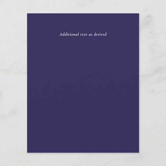 LeahG BUDGET Mountain Blue Wedding Invite (Achterkant)