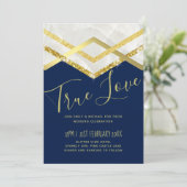 LeahG Budget Navy Gold Art Deco Wedding (Staand voorkant)