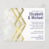 LeahG Budget Navy Gold Art Deco Wedding (Voorkant)