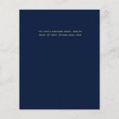 LeahG Budget Navy Gouden Art Deco Bruiloft (Achterkant)