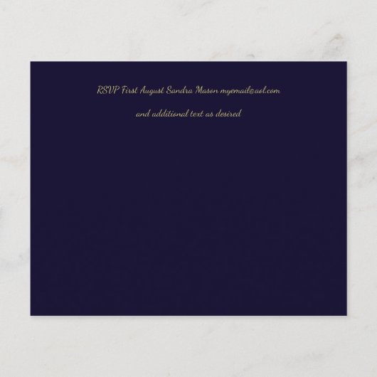 LeahG Budget Navy Gouden Art Deco Trouwfeest (Achterkant)