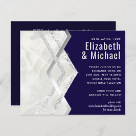 LeahG Budget Navy Silver Deco Wedding