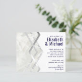 LeahG Budget Navy Silver Deco Wedding (Staand voorkant)