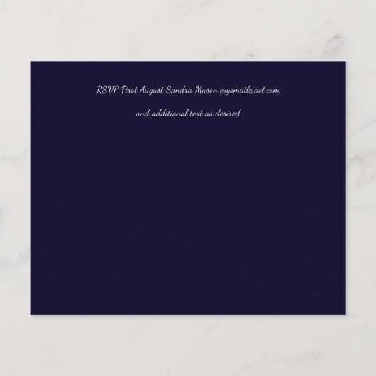 LeahG Budget Navy Zilveren Deco Bruiloft (Achterkant)