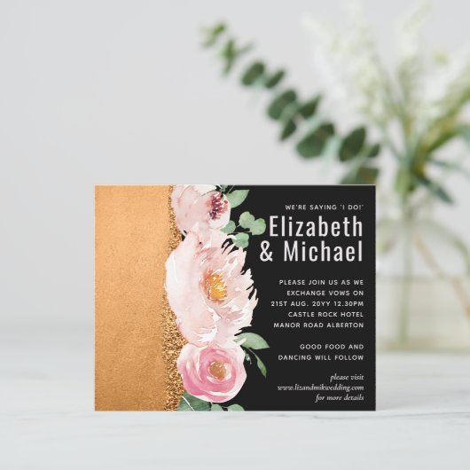 LeahG Budget Roos Glamor Girly Wedding (Staand voorkant)