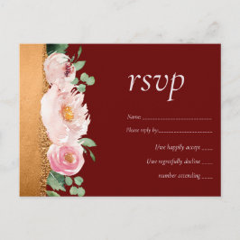 LeahG Budget Roos Glamor Girly Wedding Briefkaart