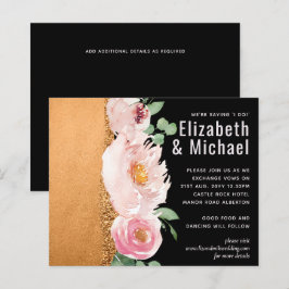 LeahG Budget Roos Glamour Meisjesachtig Trouwfeest