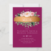 LeahG Budget Roze Gouden Glam Bruiloft (Voorkant)