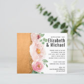 LeahG Budget Roze Gouden Glam Bruiloft (Staand voorkant)