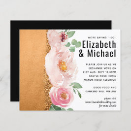 LeahG Budget Roze Gouden Glam Bruiloft