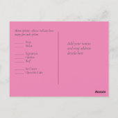 LeahG Budget Roze Gouden Glam Bruiloft Briefkaart (Achterkant)