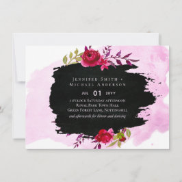 LeahG Budget roze Rose Black Modern Wedding