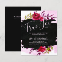 LeahG Budget roze Rose Black Modern Wedding