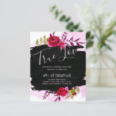 LeahG Budget roze Rose Black Modern Wedding (Staand voorkant)