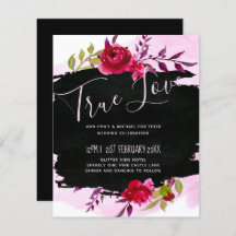 LeahG Budget roze Rose Black Modern Wedding
