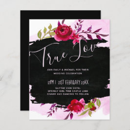 LeahG Budget roze Rose Black Modern Wedding