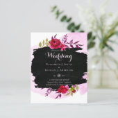 LeahG Budget roze Rose Black Modern Wedding (Staand voorkant)