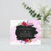 LeahG Budget roze Rose Black Modern Wedding (Staand voorkant)