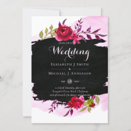 LeahG Budget roze Rose Black Modern Wedding
