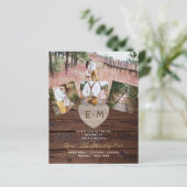 LeahG BUDGET Rustieke Houten Hart FOTOGRAFIE TROUW (Staand voorkant)