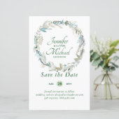 LeahG BUDGET Save Dates Lavender Wreater (Staand voorkant)