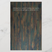 LeahG BUDGET Save Dates Turquoise Blauwgroen Wreat (Achterkant)