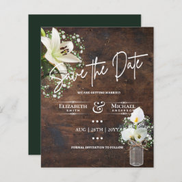 LeahG BUDGET Save The Date Cala Lillies