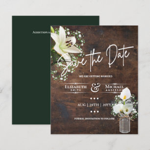 LeahG BUDGET Save The Date Cala Lillies