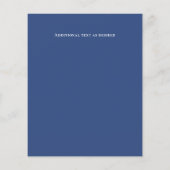 LeahG BUDGET Save The Date Nautisch Blauw (Achterkant)