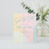 LeahG BUDGET Save The Date Zomer Pastels (Staand voorkant)