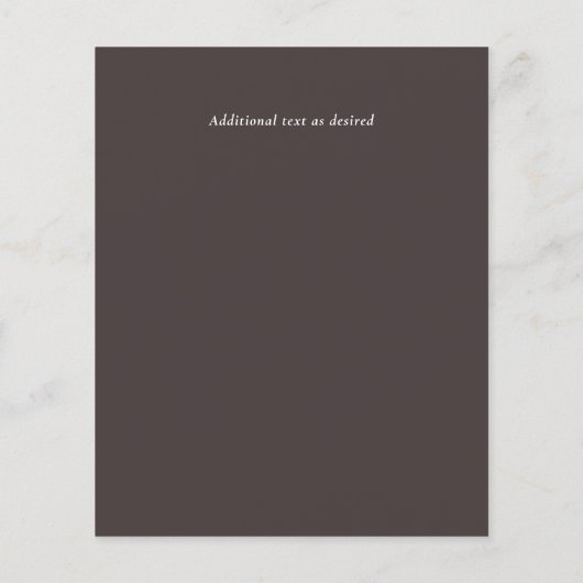 LeahG BUDGET Snowy Mountain Wedding Invite (Achterkant)