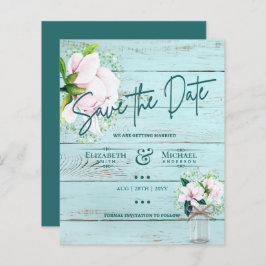 LeahG BUDGET sparen de Datum roze Magnolias Blauwg