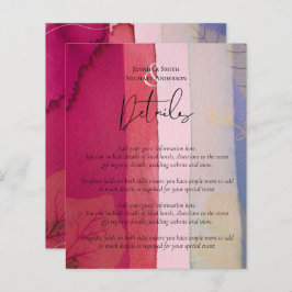 LeahG BUDGET Trouw Berry Rood Paarse Waterverf