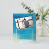 LeahG BUDGET Trouw Ocean Blauw Waterverf (Staand voorkant)