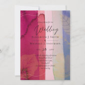 LeahG BUDGET Wedding Berry Red Paarse Waterverf (Voorkant)