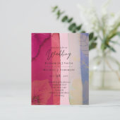 LeahG BUDGET Wedding Berry Red Paarse Waterverf (Staand voorkant)