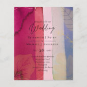 LeahG BUDGET Wedding Berry Red Paarse Waterverf (Voorkant)