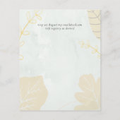 LeahG Budget Wedding Gold Grey Fall Leaves (Achterkant)