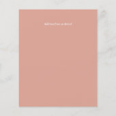 LeahG BUDGET Wedding nodigt Perzikroze Waterverf u (Achterkant)