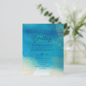 LeahG BUDGET Wedding Ocean Blue Waterverf (Staand voorkant)